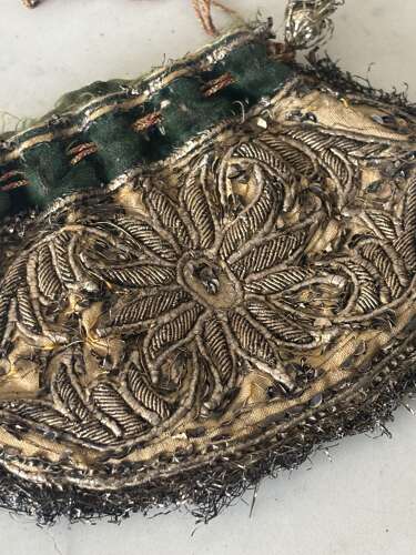 18th Century Needlework Purse.