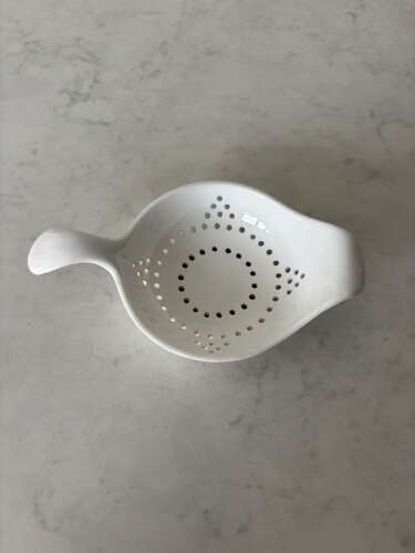 Early 20th Century White Tea Strainer - Mint Condition