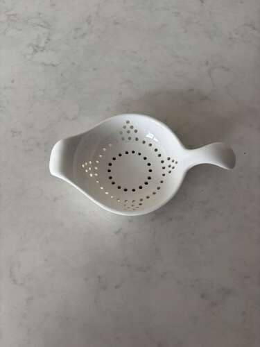 Early 20th Century White Tea Strainer - Mint Condition