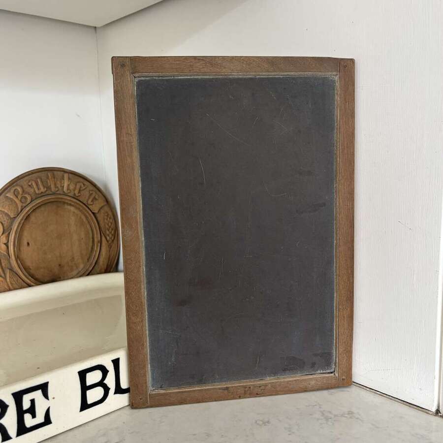 Early 20thC Good Size Child&rsquo;s Double Sided Slate Blackboard - Good Memo Board