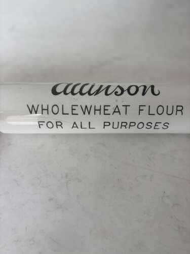 Edwardian Advertising Ironstone Rolling Pin - Allinson Wholemeal Flour