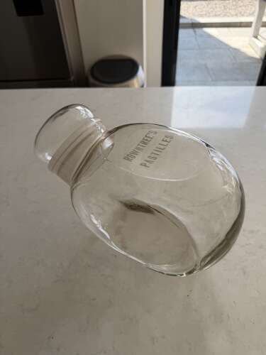 Early 20thC Rare Shape Glass Shop’s Advertising Jar - Rowntrees Pastilles