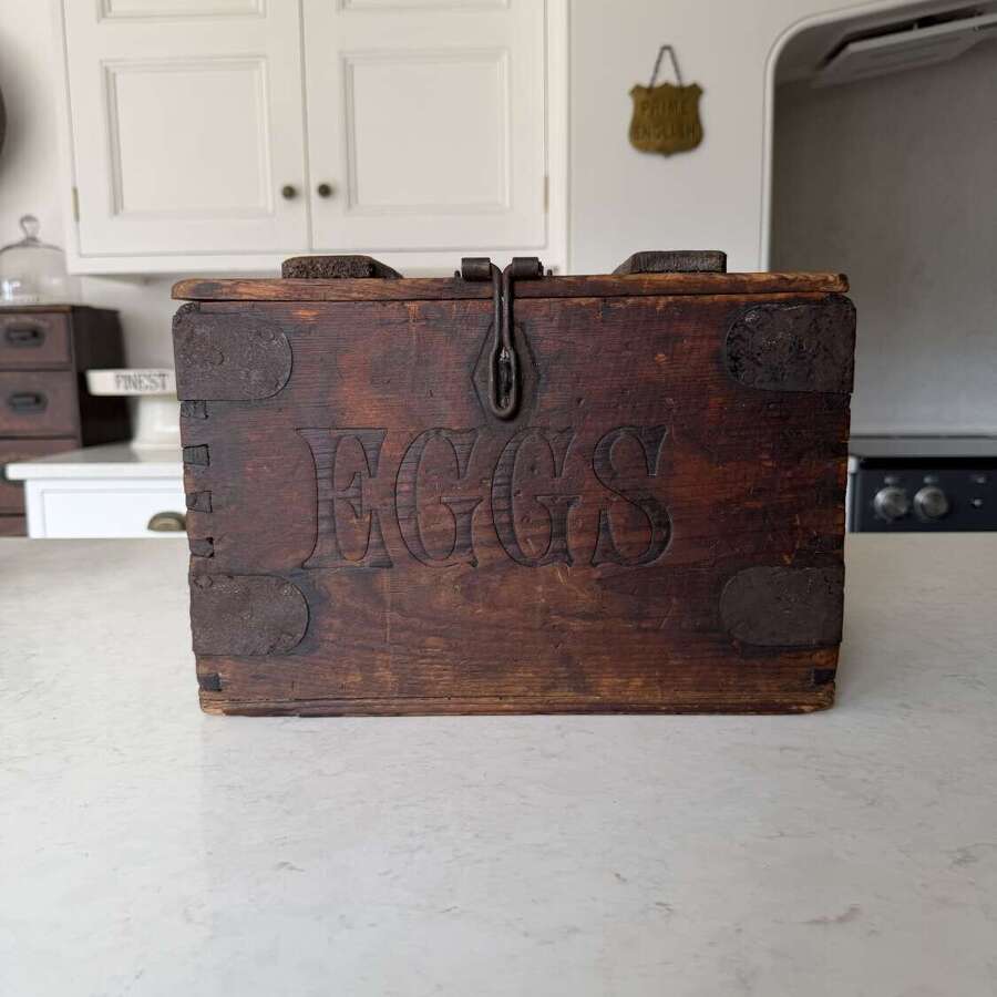 Late Victorian Pine Travelling EGGS Box - Great Condition