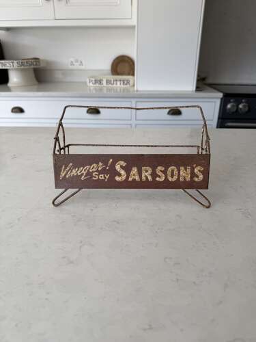 C1930s Shops Advertising Condiment Shelf - Sarsons Vinegar
