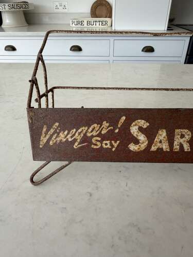 C1930s Shops Advertising Condiment Shelf - Sarsons Vinegar