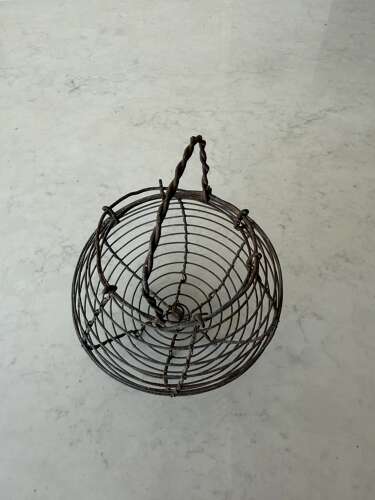 Early 20thC Wire Work Garlic Basket