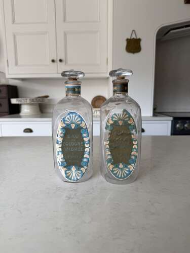 1920s Pair of Perfume Bottles from Luxury Parisian Brand L T PIVER