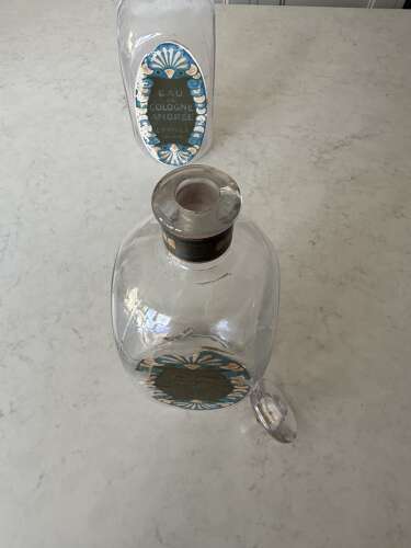 1920s Pair of Perfume Bottles from Luxury Parisian Brand L T PIVER