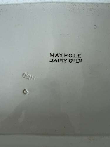Late Victorian Edwardian White Ironstone Grocers Display Stand - Maypole Dairy Co Ltd