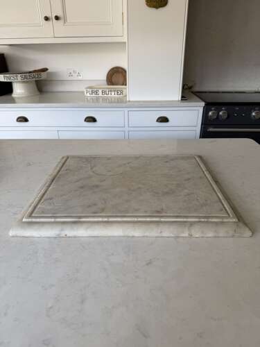 Victorian Solid Heavy Marble Rectangle - Shaped Edge - Perfect Pastry Board