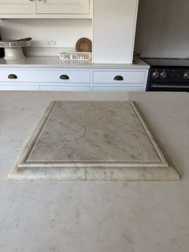 Victorian Solid Heavy Marble Rectangle - Shaped Edge - Perfect Pastry Board
