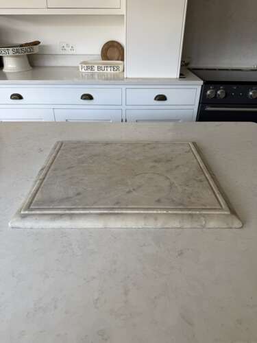 Victorian Solid Heavy Marble Rectangle - Shaped Edge - Perfect Pastry Board