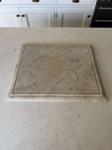 Victorian Solid Heavy Marble Rectangle - Shaped Edge - Perfect Pastry Board