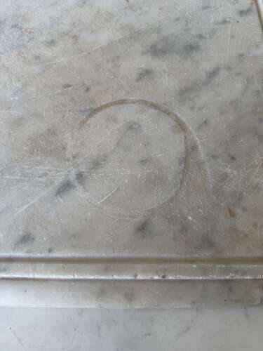 Victorian Solid Heavy Marble Rectangle - Shaped Edge - Perfect Pastry Board