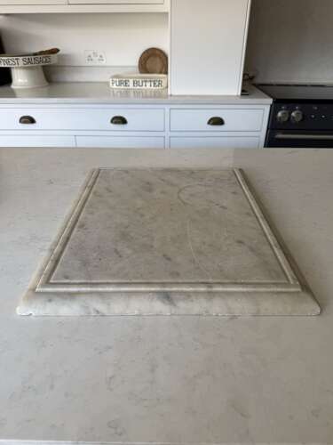 Victorian Solid Heavy Marble Rectangle - Shaped Edge - Perfect Pastry Board