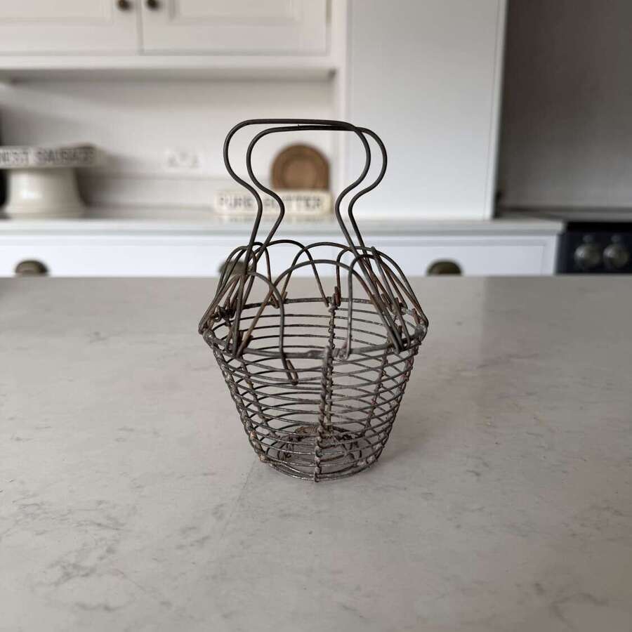 Early 20thC Wire Work Garlic Basket