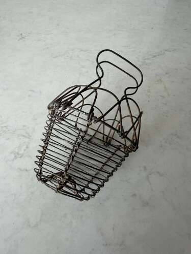 Early 20thC Wire Work Garlic Basket