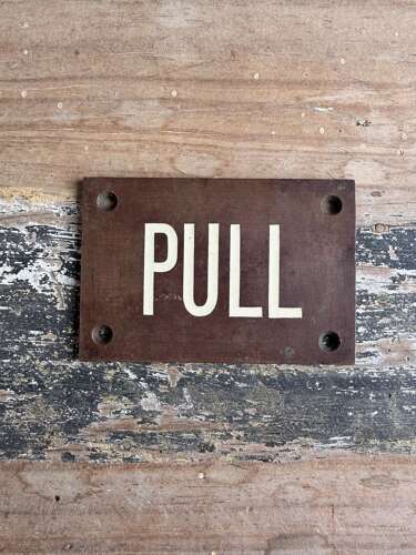Small Early 20thC Copper Sign - PULL