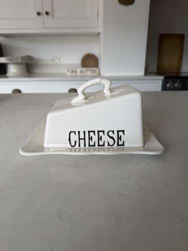 Mid Century Masons Ironstone Double Sided Cheese Dish