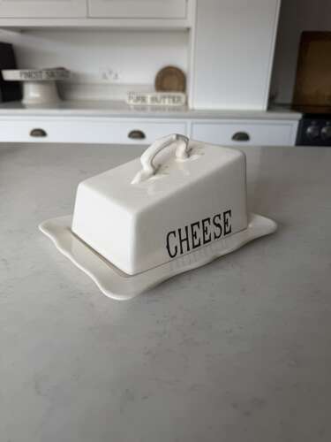 Mid Century Masons Ironstone Double Sided Cheese Dish