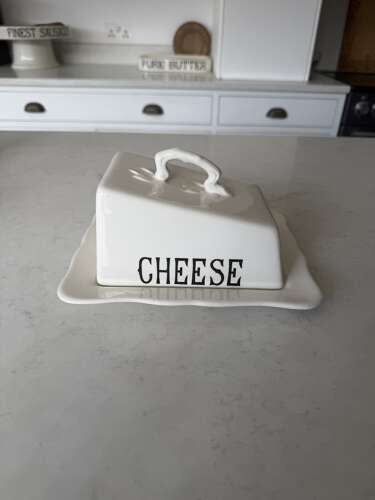 Mid Century Masons Ironstone Double Sided Cheese Dish