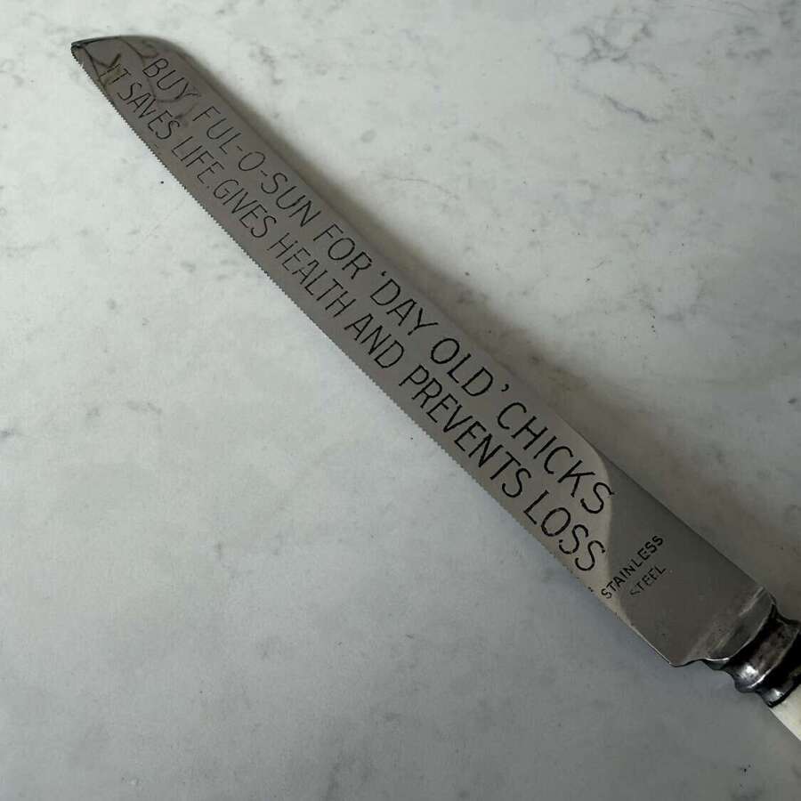 Early 20th Century Advertising Bread Knife in Original Box