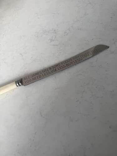 Early 20th Century Advertising Bread Knife in Original Box