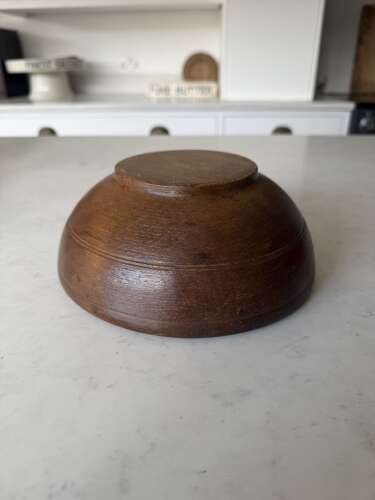 Superb Small Victorian Treen Bowl - Perfect Lemons - Keys - Change