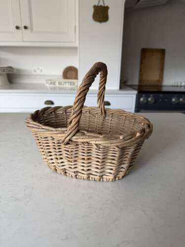 Late Victorian Edwardian Childs or Berry Basket