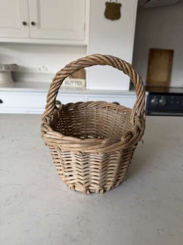 Late Victorian Edwardian Childs or Berry Basket