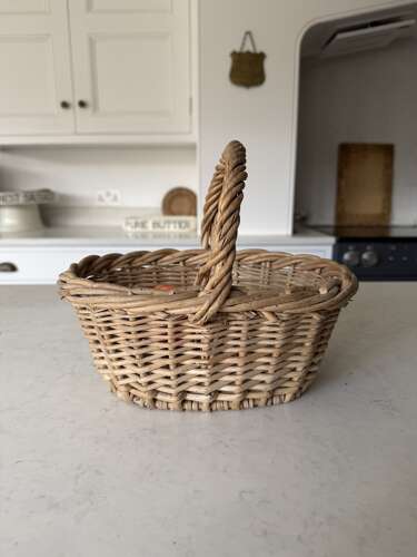 Late Victorian Edwardian Childs or Berry Basket