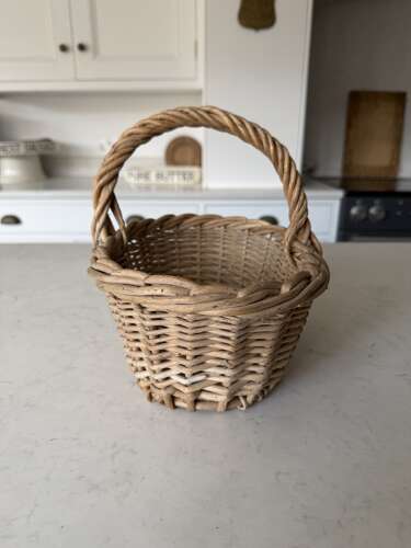 Late Victorian Edwardian Childs or Berry Basket
